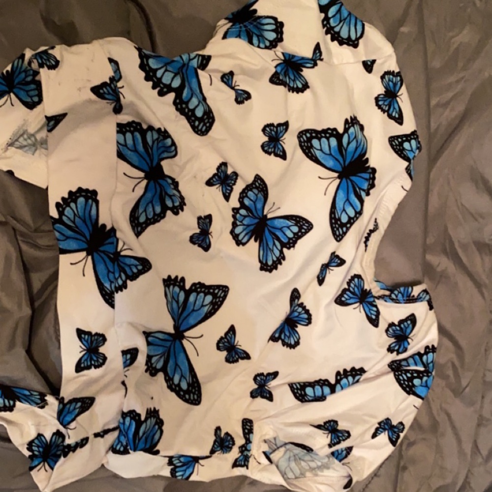 Butterfly crop top